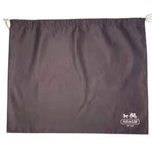 Coach branded brown drawstring dust bag 19 x 23 inches